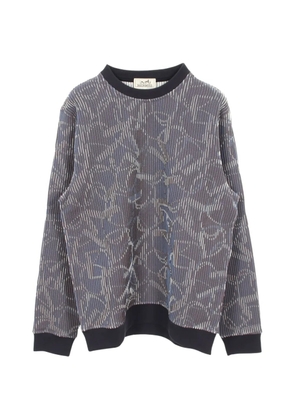 Hermès Pre-Owned 2000s Quincaillerie Equestre 3D sweater - Blue