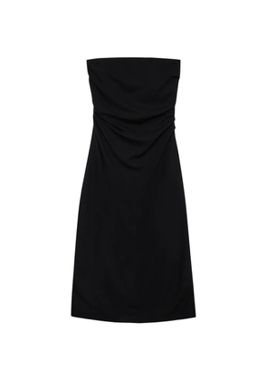 ANINE BING Tyla strapless gathered midi dress - Black