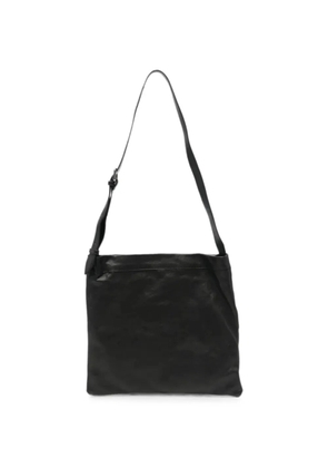SOMMET small Lidia wax-finish leather shoulder bag - Black