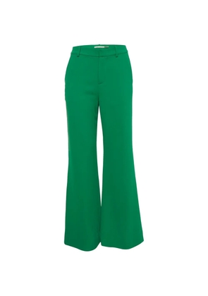 alice + olivia wide-leg crepe trousers - Green