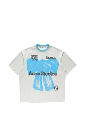 Acne Studios sports jersey graphic T-shirt - Neutrals