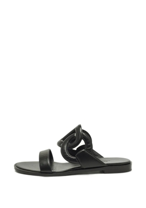 Hermès Pre-Owned Lagune leather sandals - Black