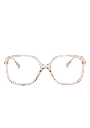 Chloé Eyewear oversize-frame glasses - Gold