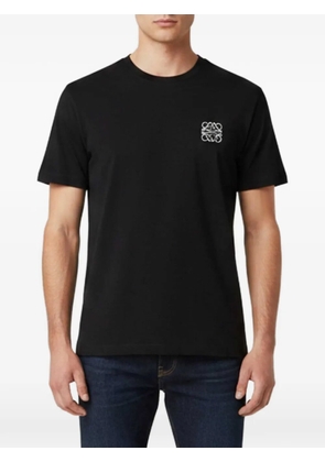 Loewe Pre-Owned Anagram embroidery T-shirt - Black