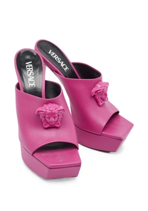 Versace Pre-Owned La Medusa platform mules - Pink