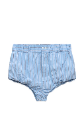 Marni light blue striped poplin bloomers