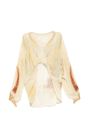 YANGKEHAN 3 Stars and Moon blouse - Neutrals