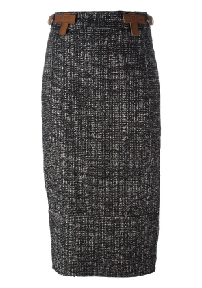 TOM FORD belted pencil skirt - Black