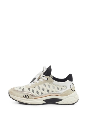 Valentino Garavani Pre-Owned Go Runner panelled sneakers - Neutrals