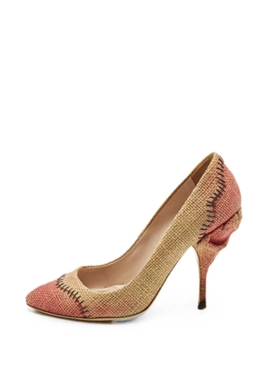Miu Miu Pre-Owned pointed-toe heeled pumps - Neutrals