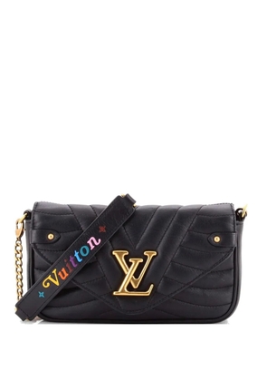 Louis Vuitton Pre-Owned New Wave Chain Pochette Quilted Leather clutch bag - Black