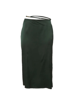 Jacquemus Pre-Owned The Notte satin midi skirt - Green