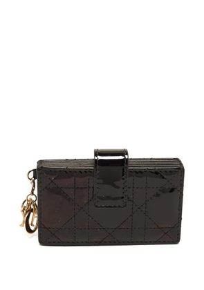 Christian Dior Pre-Owned 2020 Lady Dior 5 Gusset Cannage card case - Black