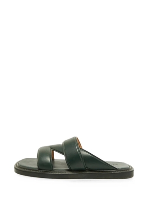 Bottega Veneta Pre-Owned The Band padded slide sandals - Green