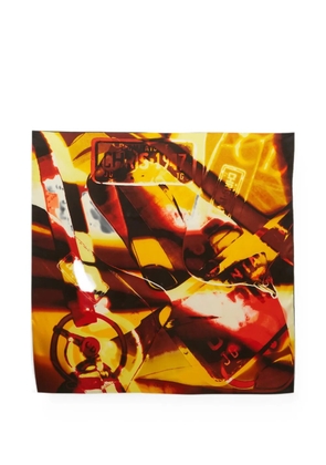 Christian Dior Pre-Owned printed silk scarf - Yellow