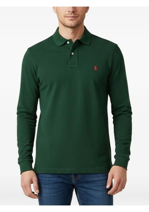 Polo Ralph Lauren Vintage embroidered-logo knit polo shirt - Green