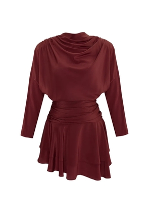 OCCLEUS Janis draped mini dress - Red