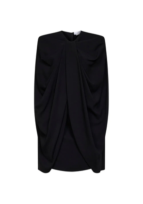 Stella McCartney cape-style pleated mini dress - Black