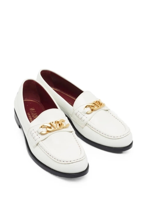 Valentino Garavani Pre-Owned VLogo Chain loafers - White