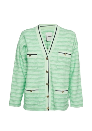 SANDRO Aymar jacquard cardigan - Green