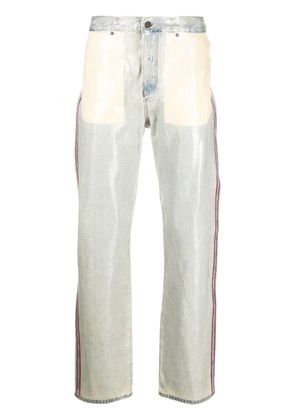 Diesel side-stripe straight-leg jeans - Blue