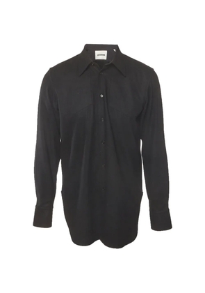 Jil Sander Pre-Owned felt buttoned-front shirt - Black