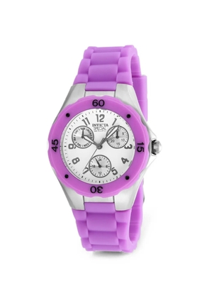 Invicta Angel silicone-strap 38mm watch - White