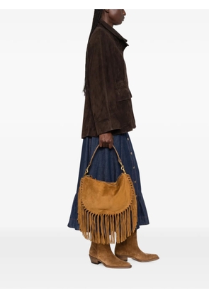 ISABEL MARANT fringe-trim shoulder bag - Brown
