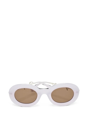Jacquemus Pre-Owned Les Lunettes Pralu oval sunglasses - Purple