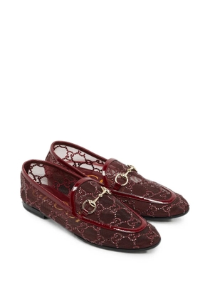 Gucci Pre-Owned Jordaan mesh loafers - Red