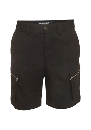 Jacquemus Pre-Owned Le Papier zip-pocket shorts - Black