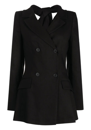 Alberta Ferretti notched-lapels double-breasted blazer - Black