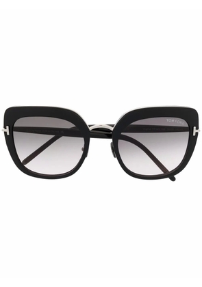 TOM FORD Eyewear oversized cat-eye frame sunglasses - Black