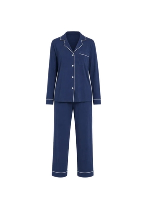 Eberjey Gisele piping-detail pajamas - Blue
