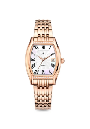 CHRISTIAN VAN SANT Gemma tonneau-case 34mm watch - White