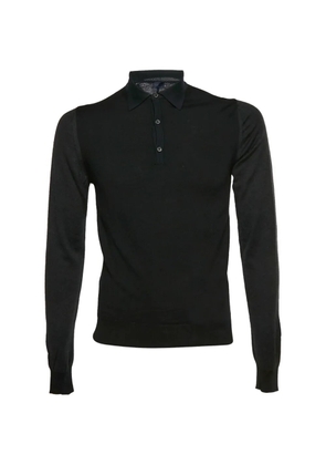 Lanvin Pre-Owned long-sleeve polo shirt - Black