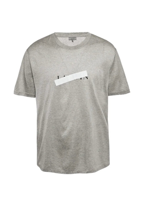 Lanvin Pre-Owned logo reflective tape T-shirt - Grey
