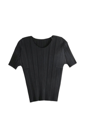 Pleats Please Issey Miyake pleated T-shirt - Black