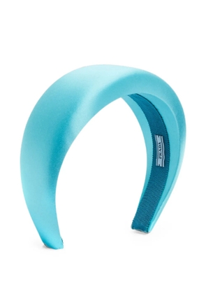 Prada Pre-Owned padded satin headband - Blue