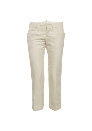 DSQUARED2 straight-leg cropped trousers - Neutrals