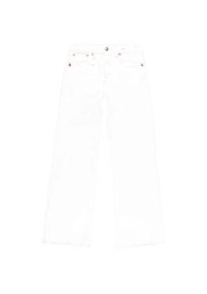 R13 Joan flared cropped jeans - White