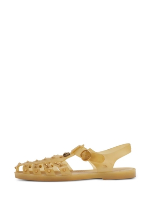 Gucci Pre-Owned GG Marmont studded sandals - White