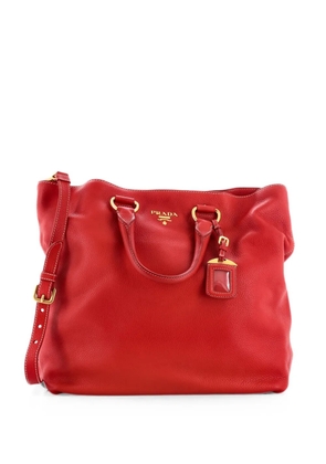 Prada Pre-Owned Shopping Vitello Daino Large tote bag - Red