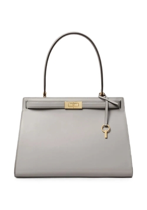 Tory Burch small Classic Lee Radziwill leather tote bag - Grey