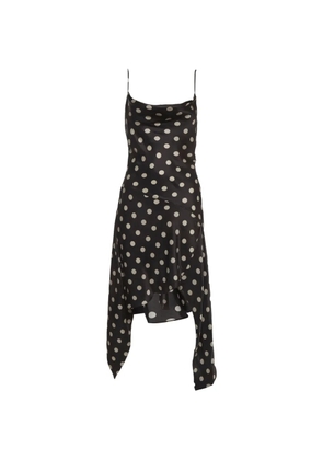 Nicholas polka-dot asymmetric dress - Black