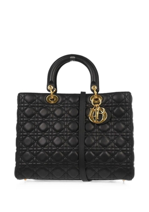 Christian Dior Pre-Owned 2014 Lady Dior Cannage tote bag - Black