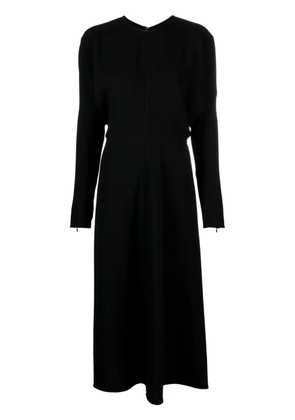 Victoria Beckham draped cady midi dress - Black