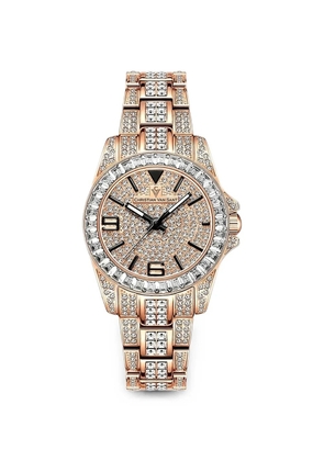 CHRISTIAN VAN SANT Majestic crystal-embellished 31mm watch - Pink