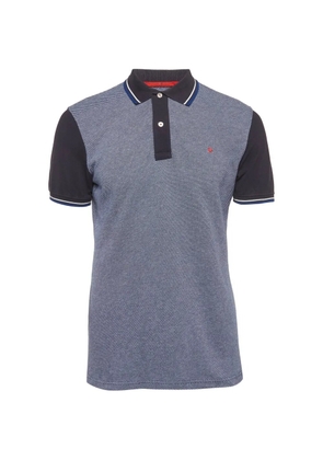 Carolina Herrera Vintage embroidered-logo cotton polo shirt - Blue