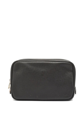 Louis Vuitton Pre-Owned Taiga-leather toiletry pouch - Black